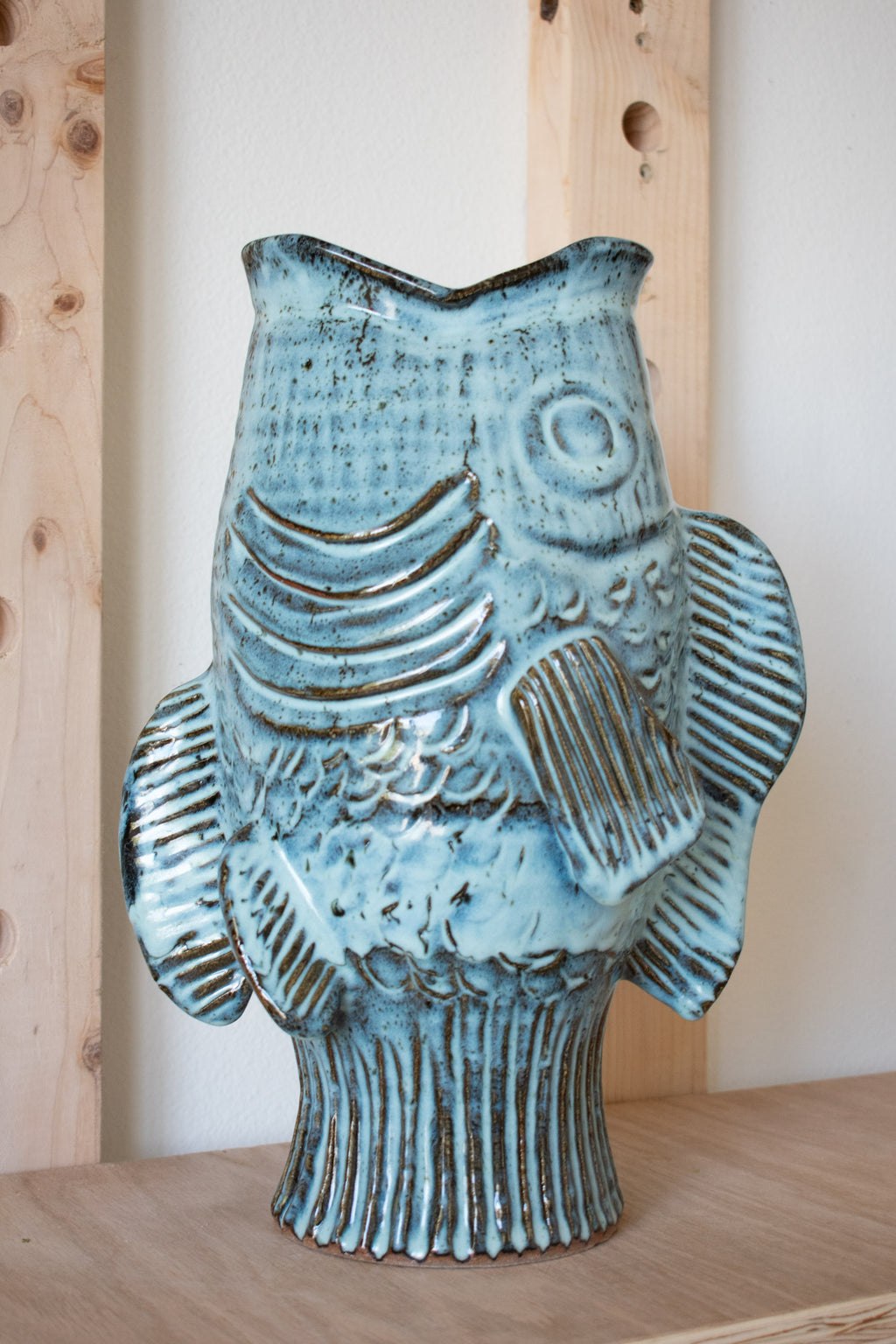 Fish Vase No 04 - Mist 14”
