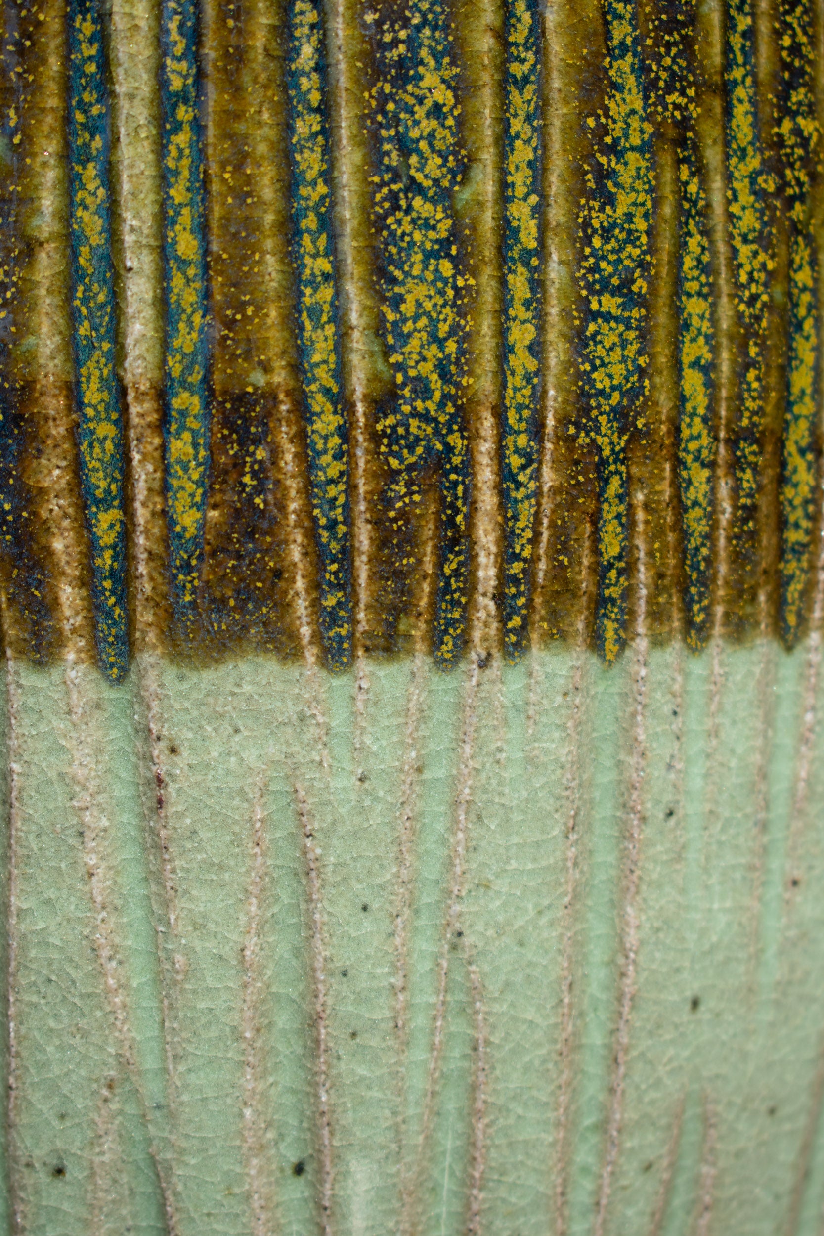 Ribbed Vase - Forest No. 53 - 16"