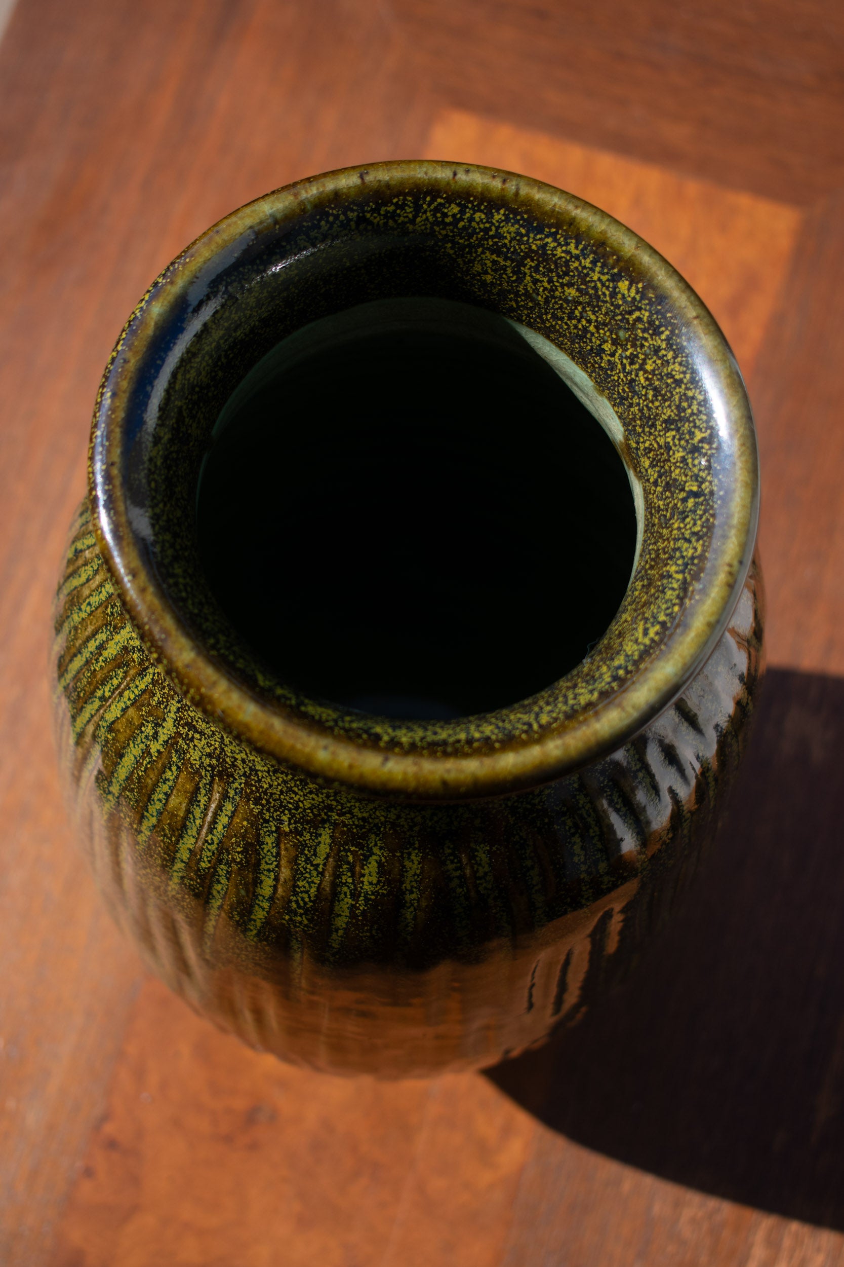 Ribbed Vase - Forest No. 53 - 16"