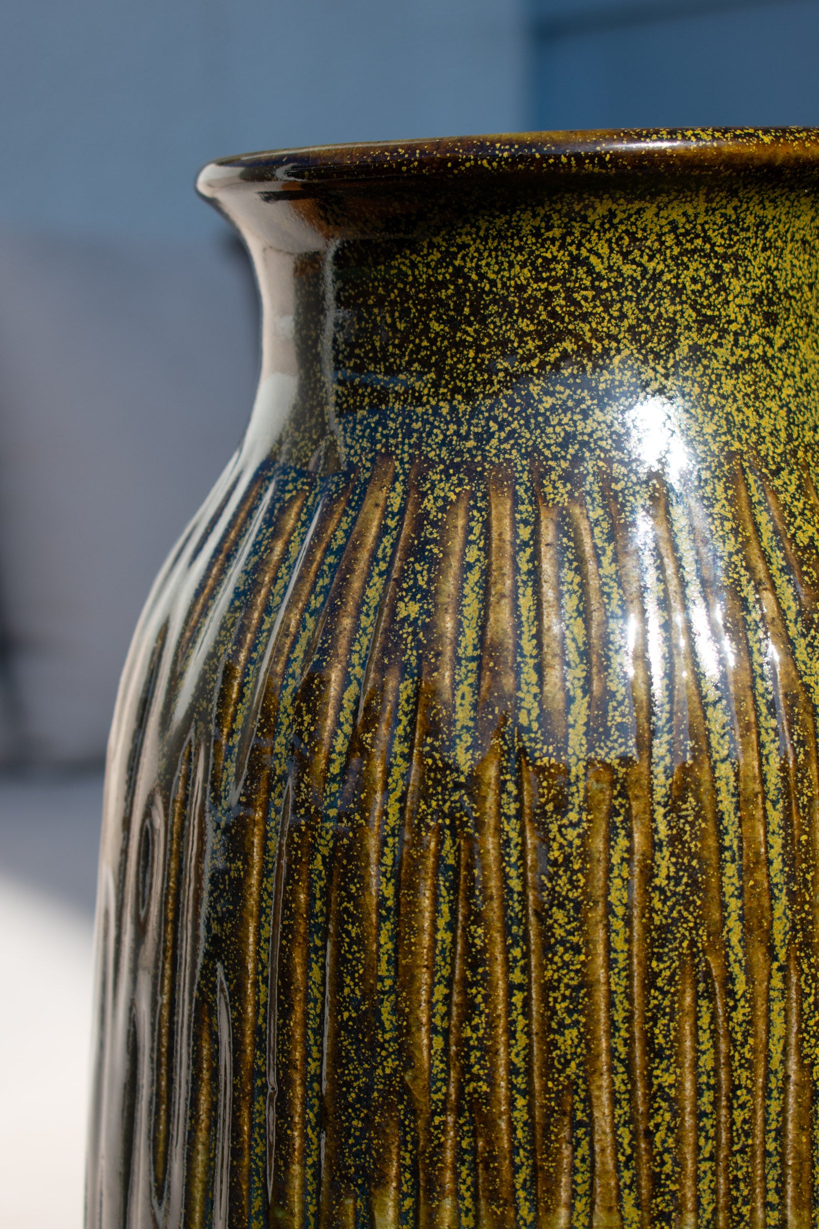 Ribbed Vase - Forest No. 53 - 16"