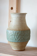 Carved Vase – Mist & Cream No. 55 – 12″