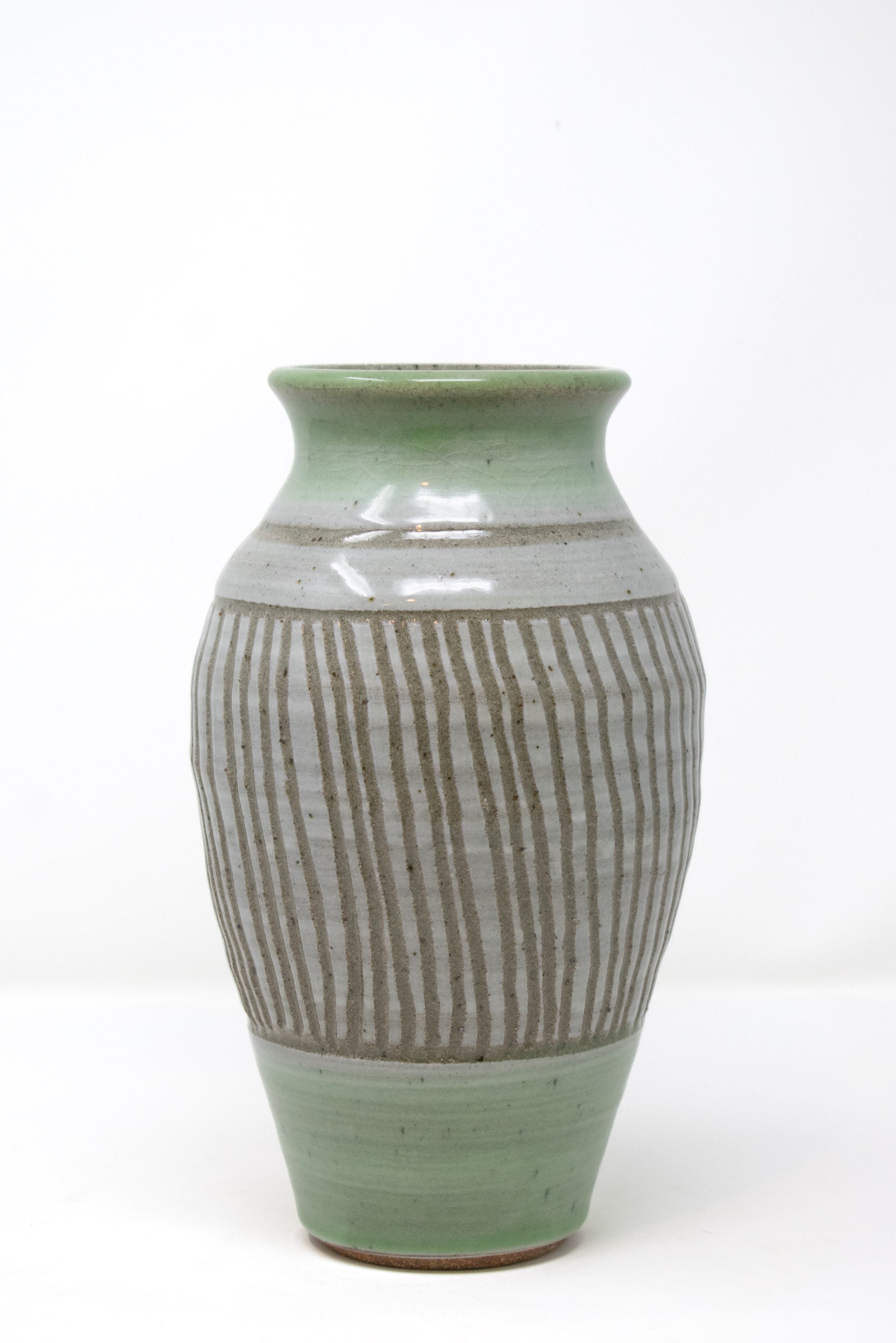 Sage & Stone Carved Vase No. 29 - 10"