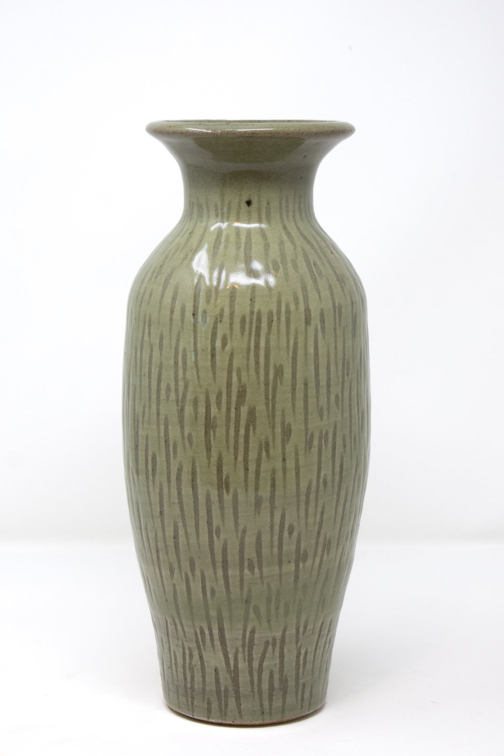 Moss Carved Vase No. 31 - 11.5"