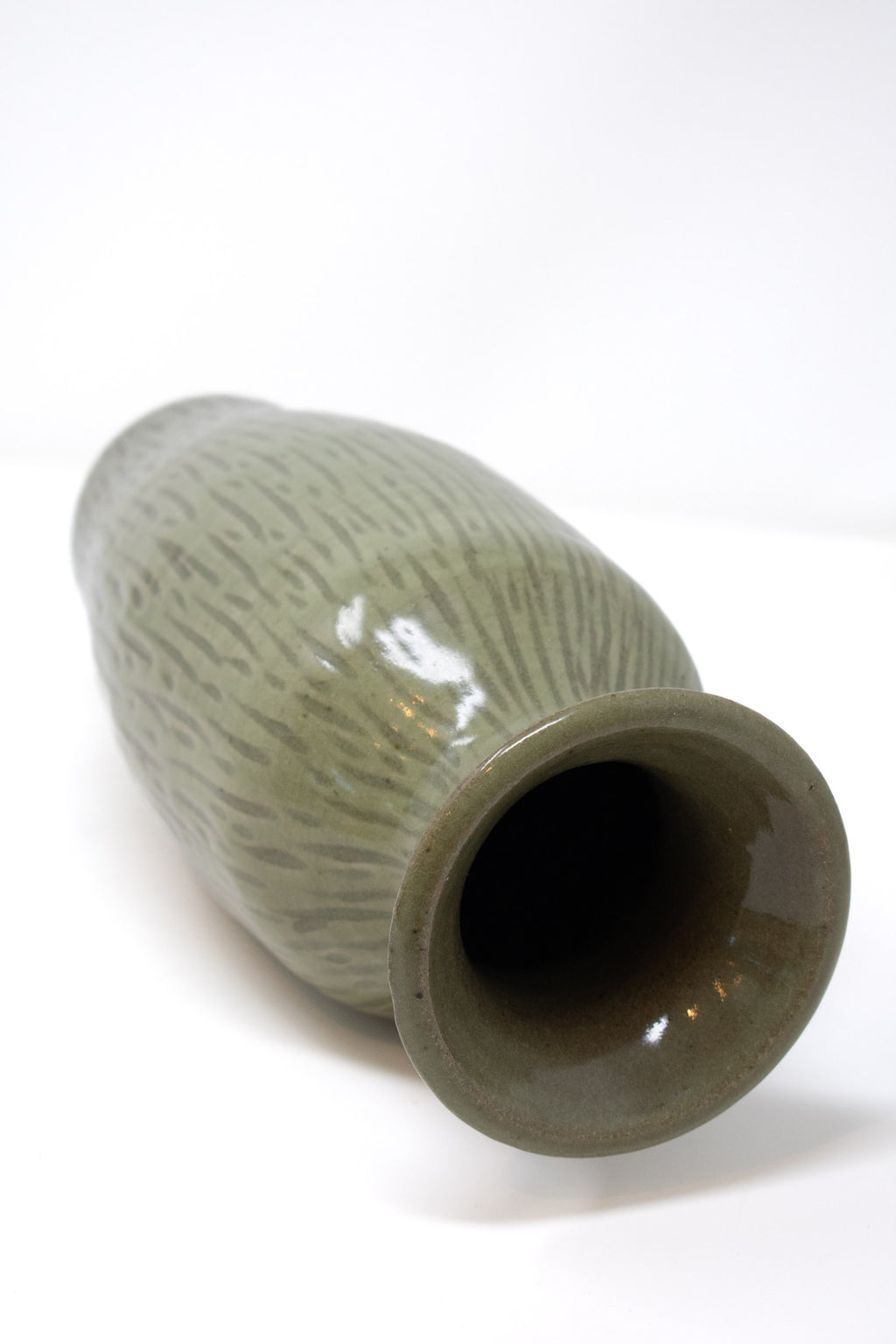 Moss Carved Vase No. 31 - 11.5"