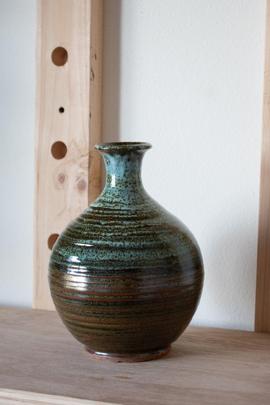 Bottle Vase – Mist & Earth No. 62 – 10″
