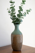 Carves Vase – Lagoon & Rust No. 32 - 11"