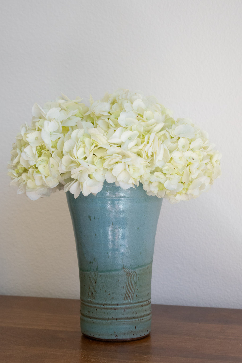 Scalloped Vase - Lagoon No. 33 - 9"