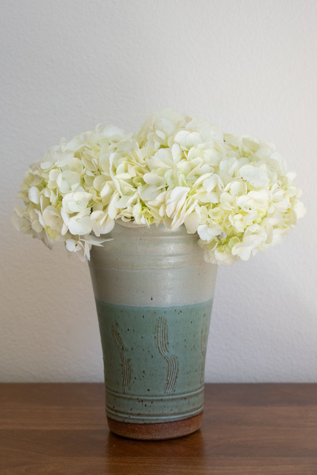 Lagoon & Stone Scalloped Vase No. 34 - 9"