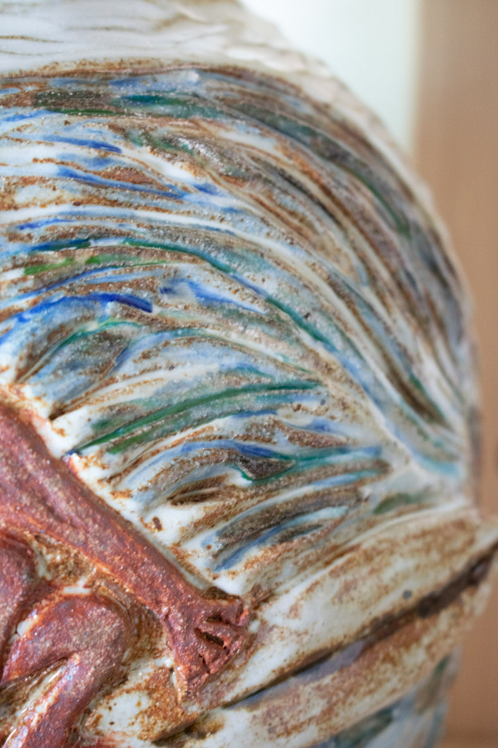 Sculpted Surfer Vase - No. 70 – 11″