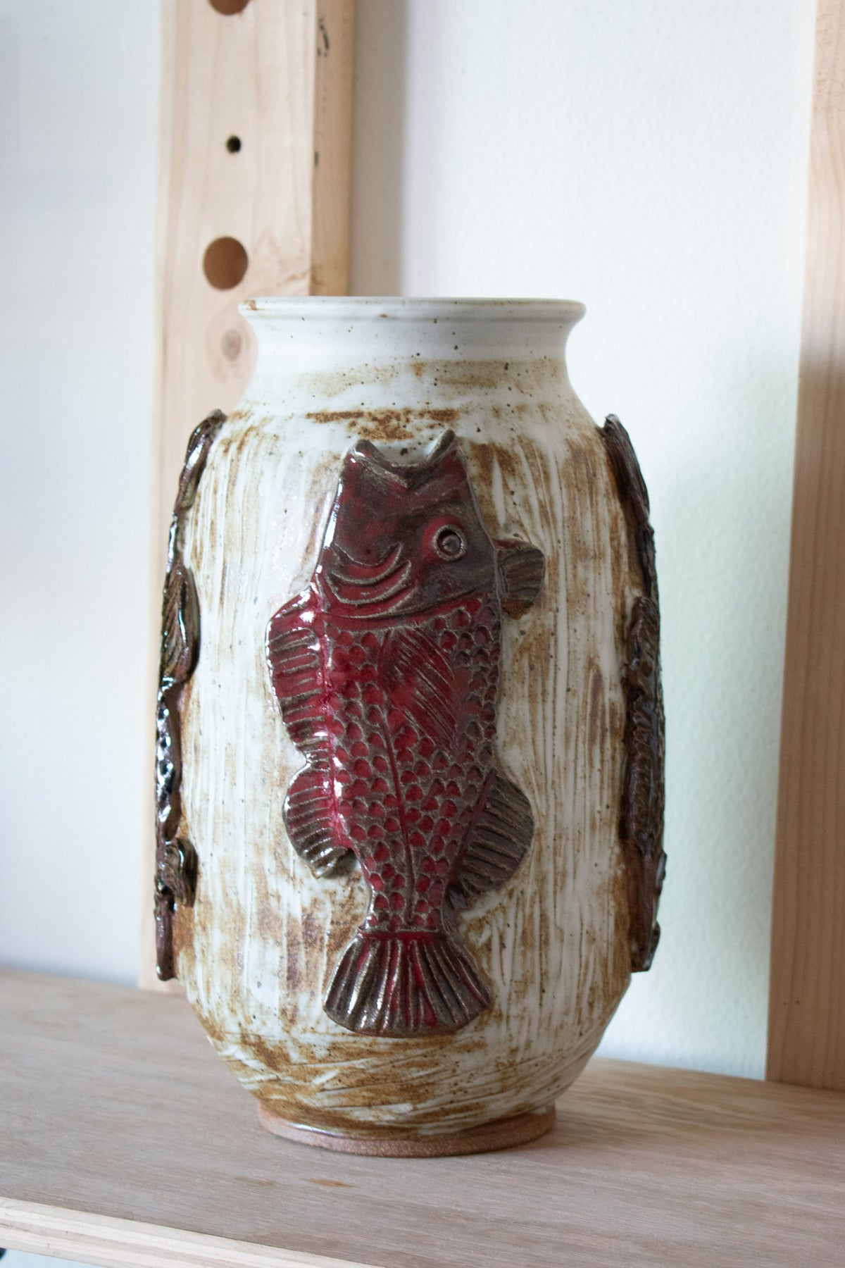 Sculpted Fish Vase – No. 71 – 13″