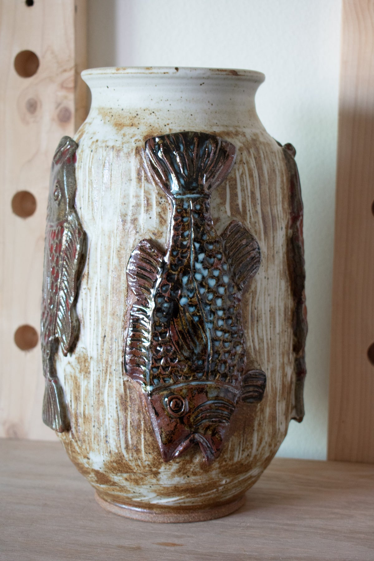 Sculpted Fish Vase – No. 71 – 13″