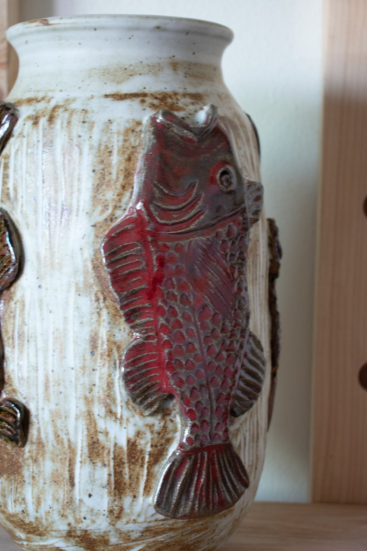 Sculpted Fish Vase – No. 71 – 13″
