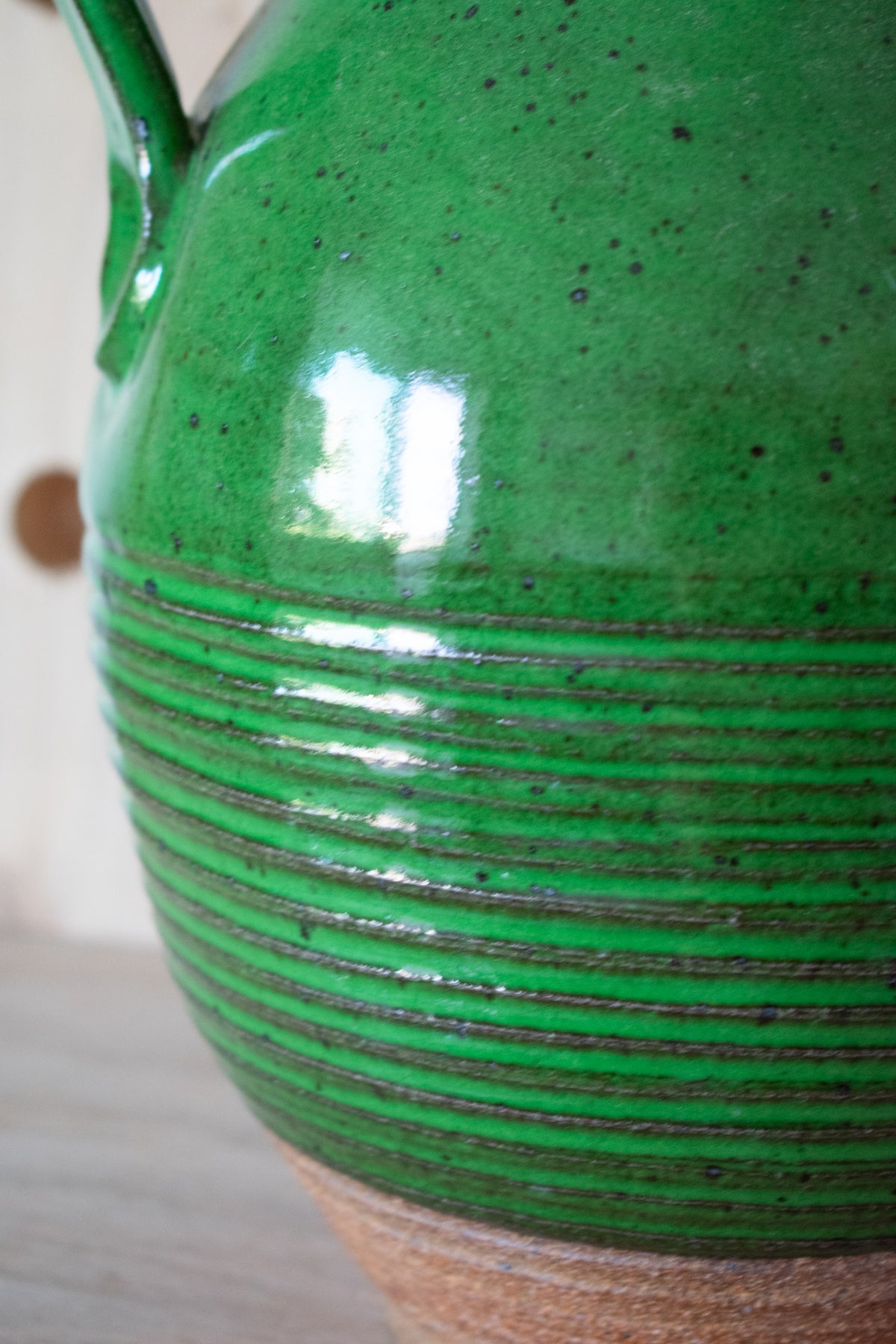 Handled Vase – Moss No. 74 – 12.5″