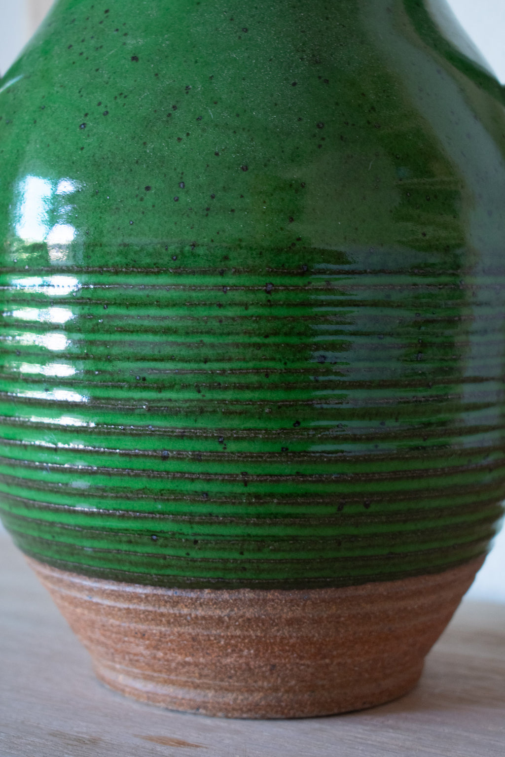Handled Vase – Moss No. 74 – 12.5″