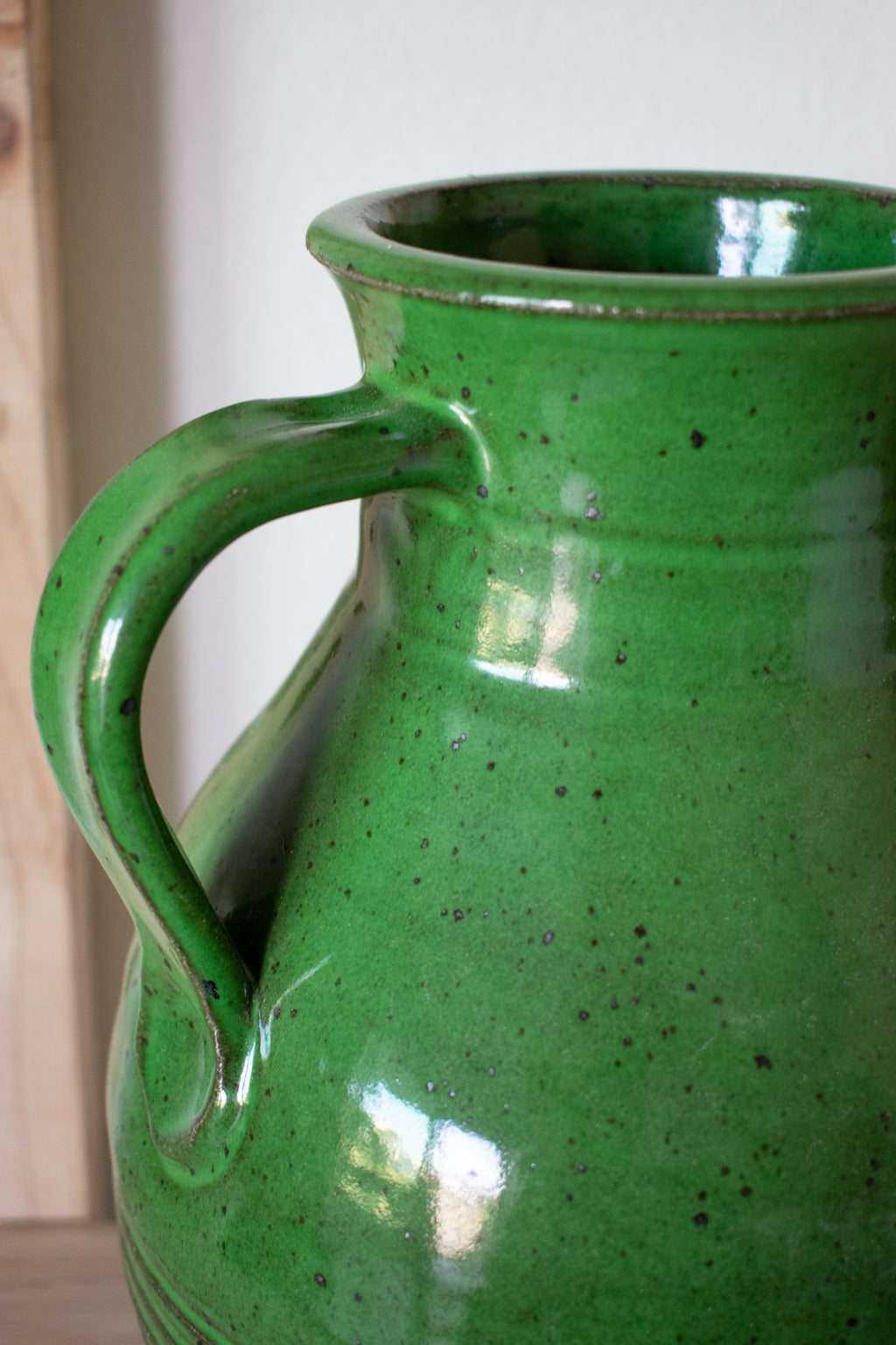 Handled Vase – Moss No. 74 – 12.5″