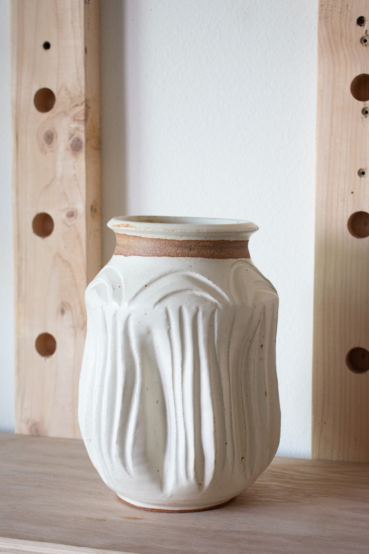 Carved Vase – Bone No. 76 – 9.5″