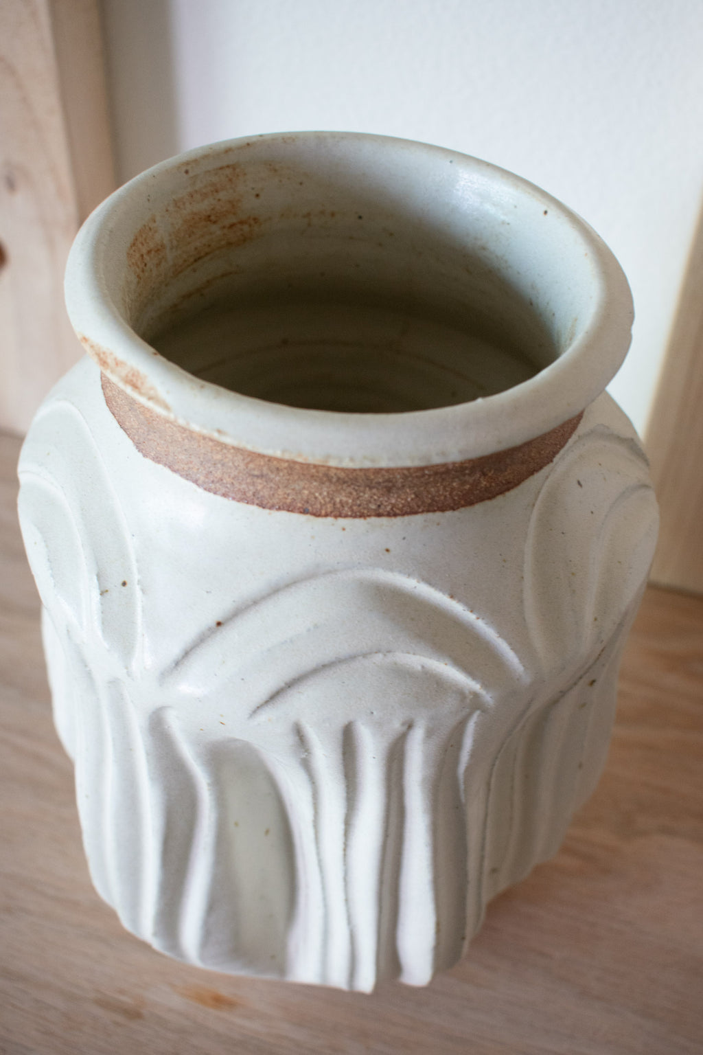 Carved Vase – Bone No. 76 – 9.5″