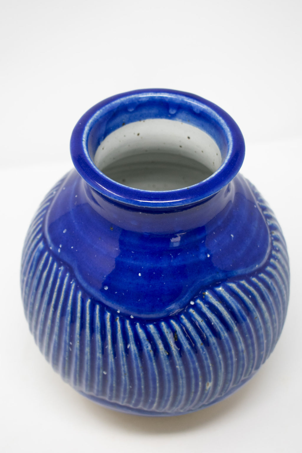 Cared Vase - Cobalt No. 40 – 9”
