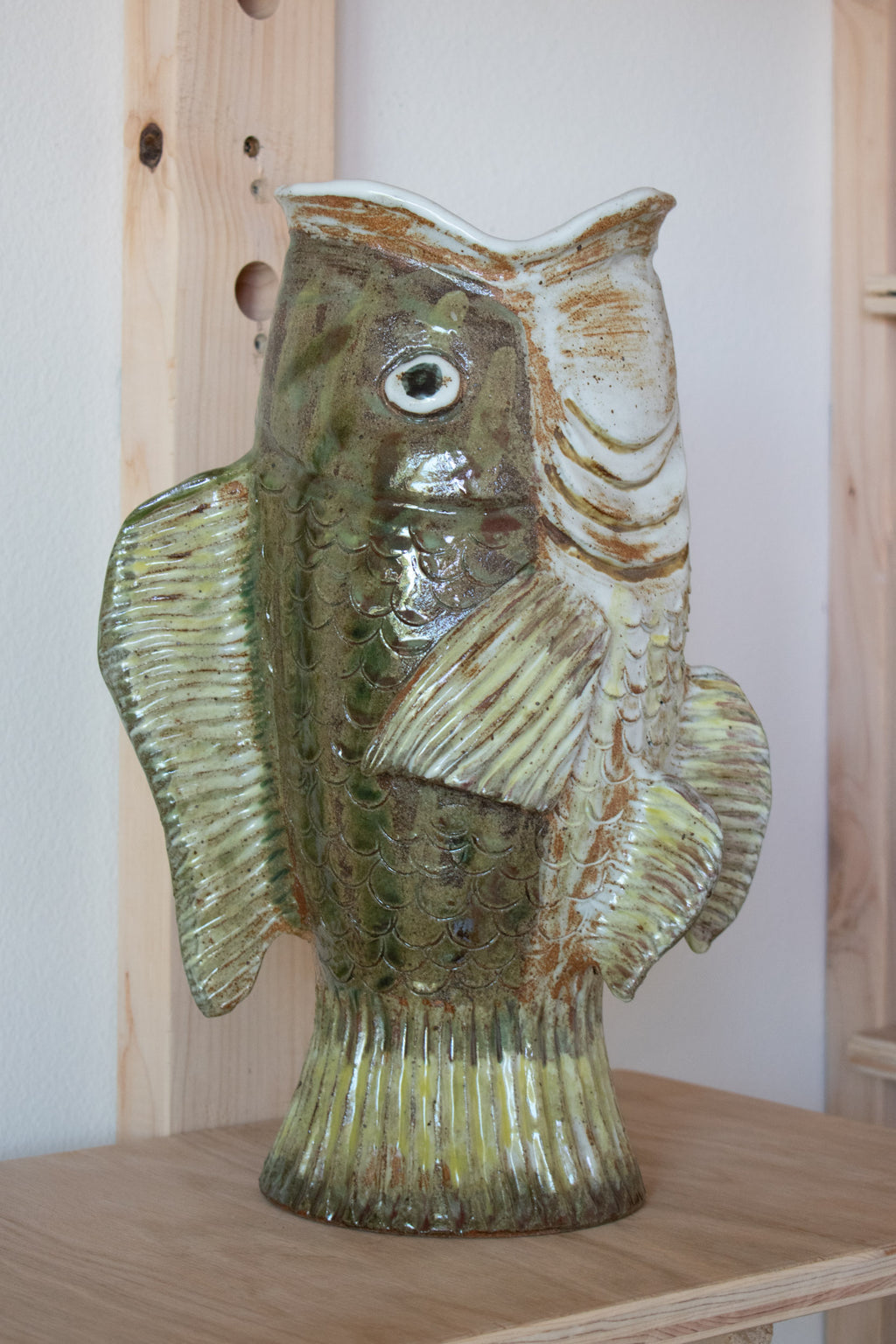 Fish Vase No 02 - Riverbank 15”