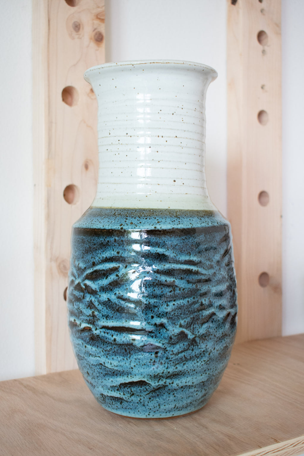 Carved Vase - Mist No. 50 - 13"