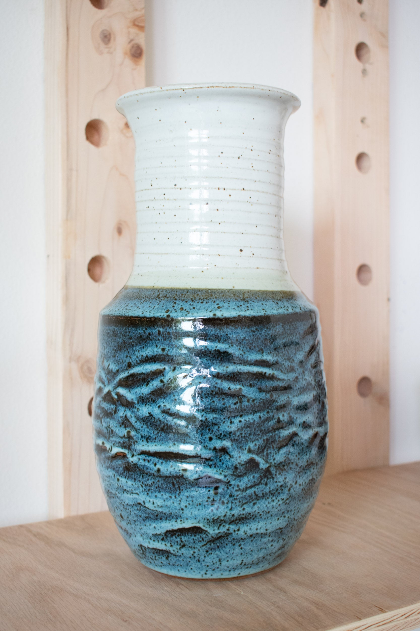 Carved Vase - Mist No. 50 - 13"