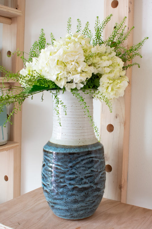 Carved Vase - Mist No. 50 - 13"