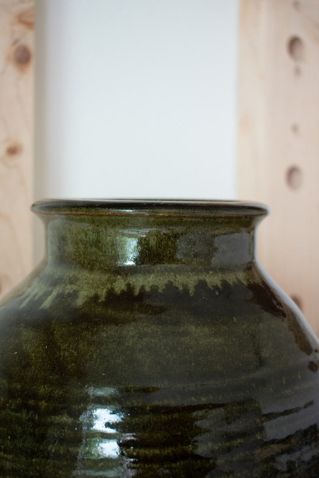 Ribbed Vase - Forest No. 51- 13"