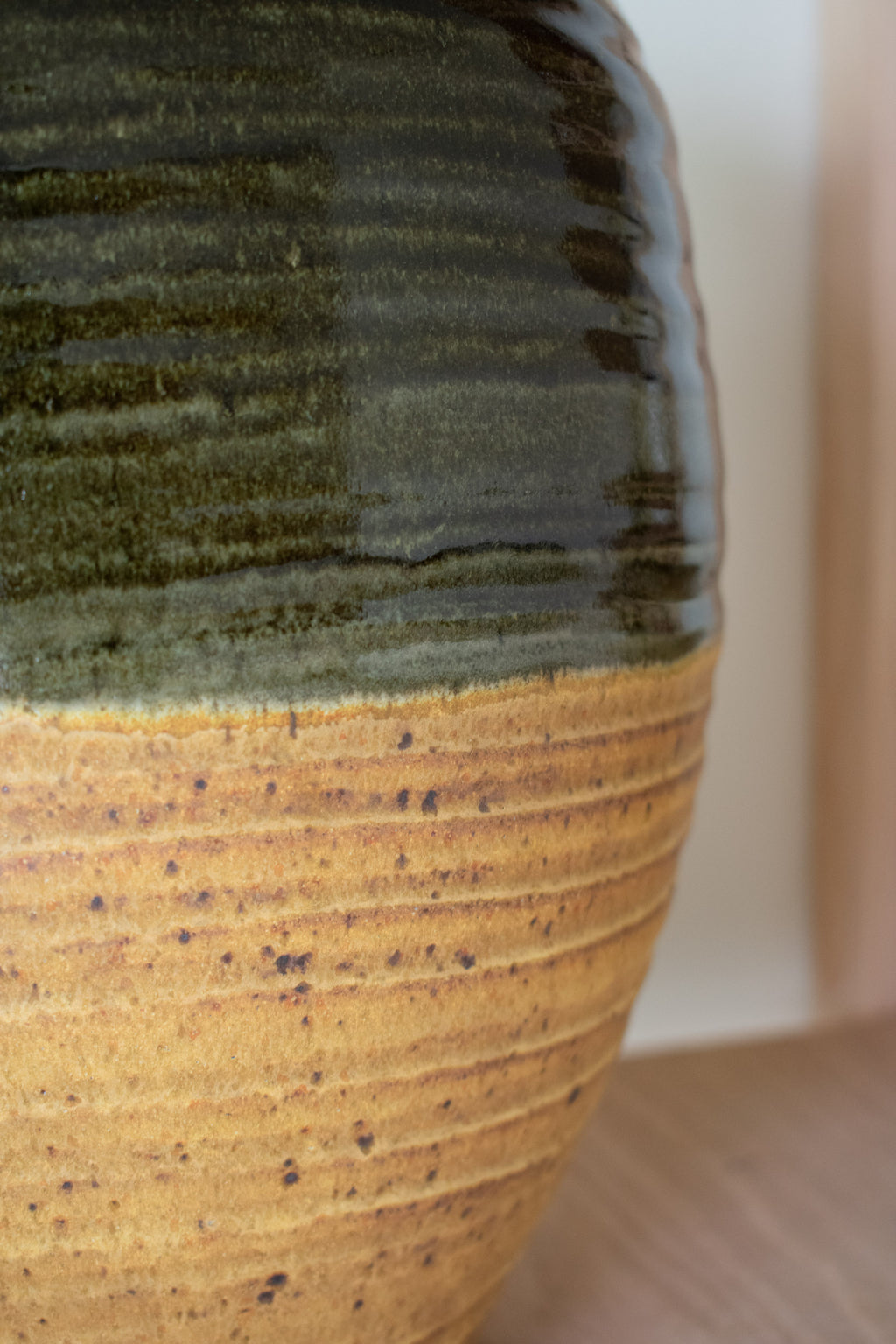 Ribbed Vase - Forest No. 51- 13"