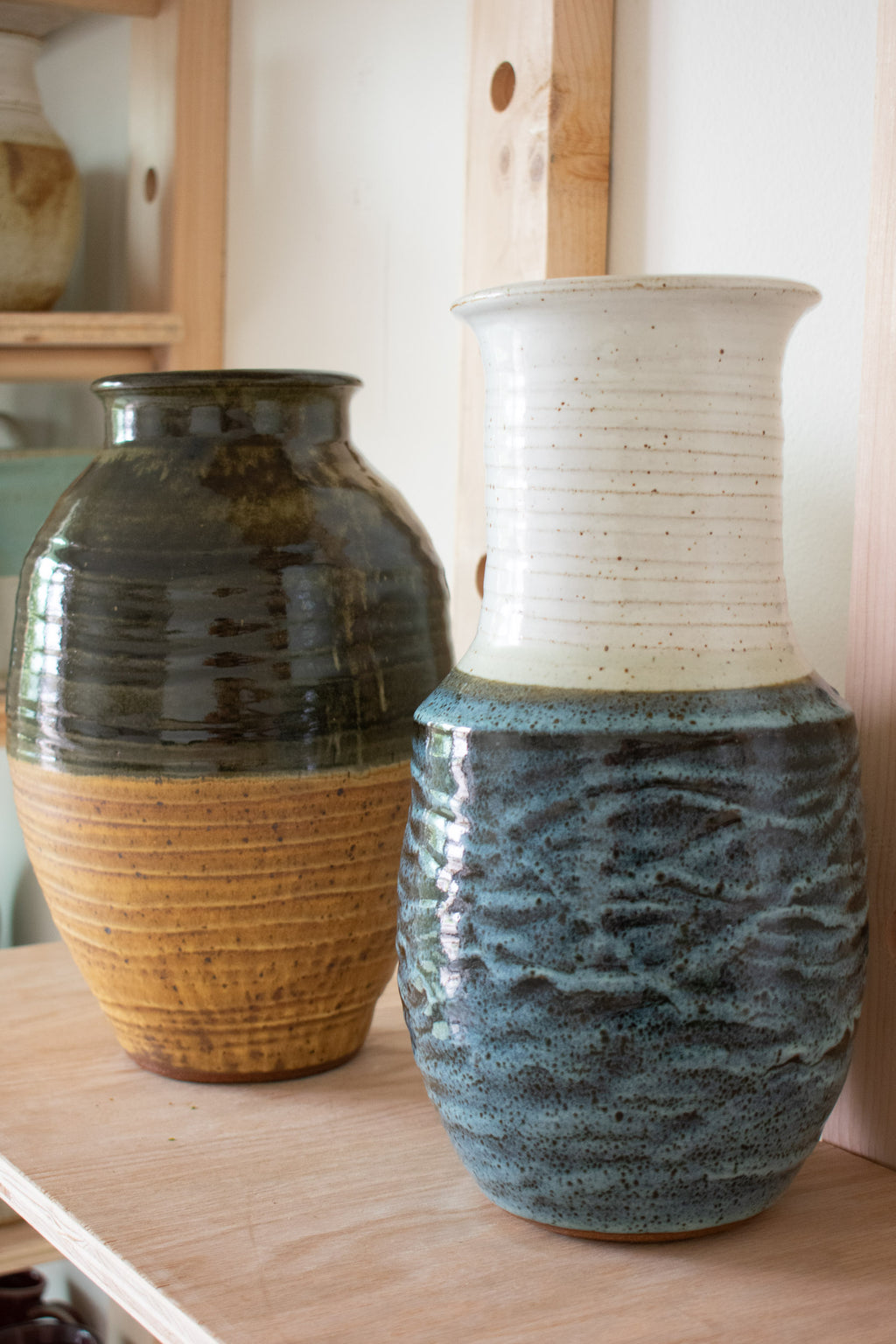 Carved Vase - Mist No. 50 - 13"