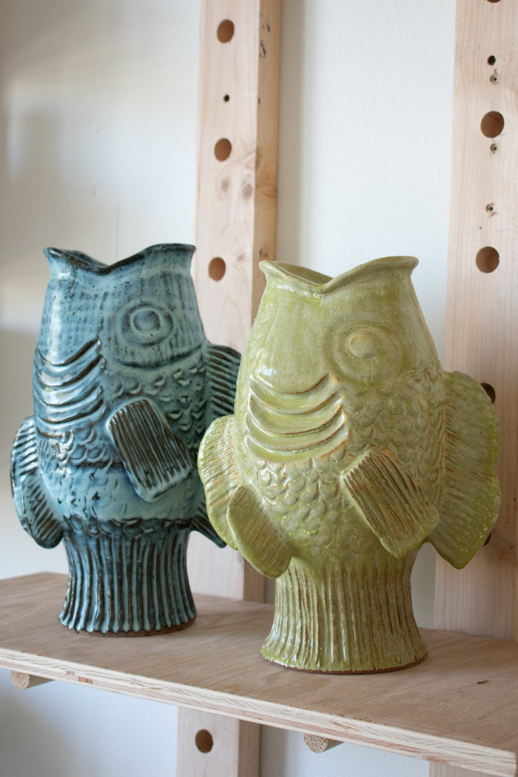Fish Vase No 04 - Mist 14”
