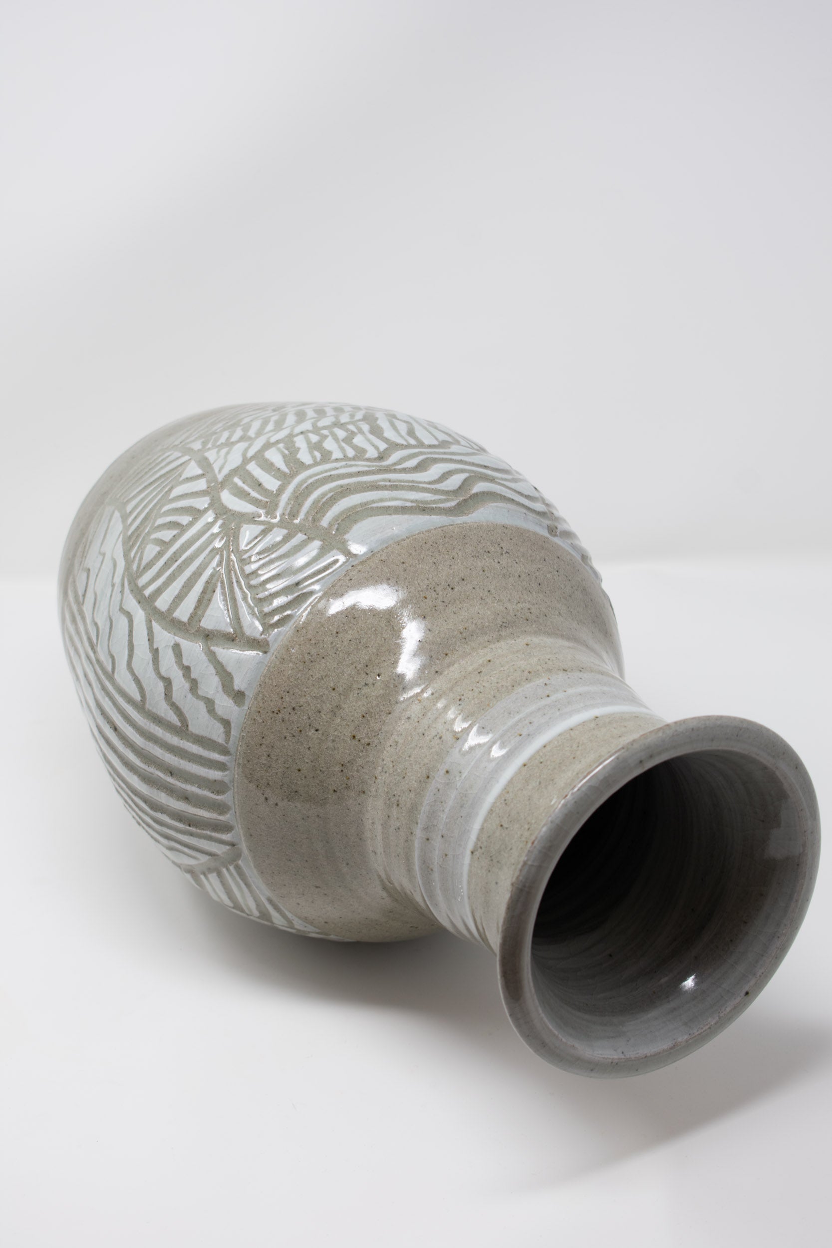 Stone Carved Vase No. 13 – 14"