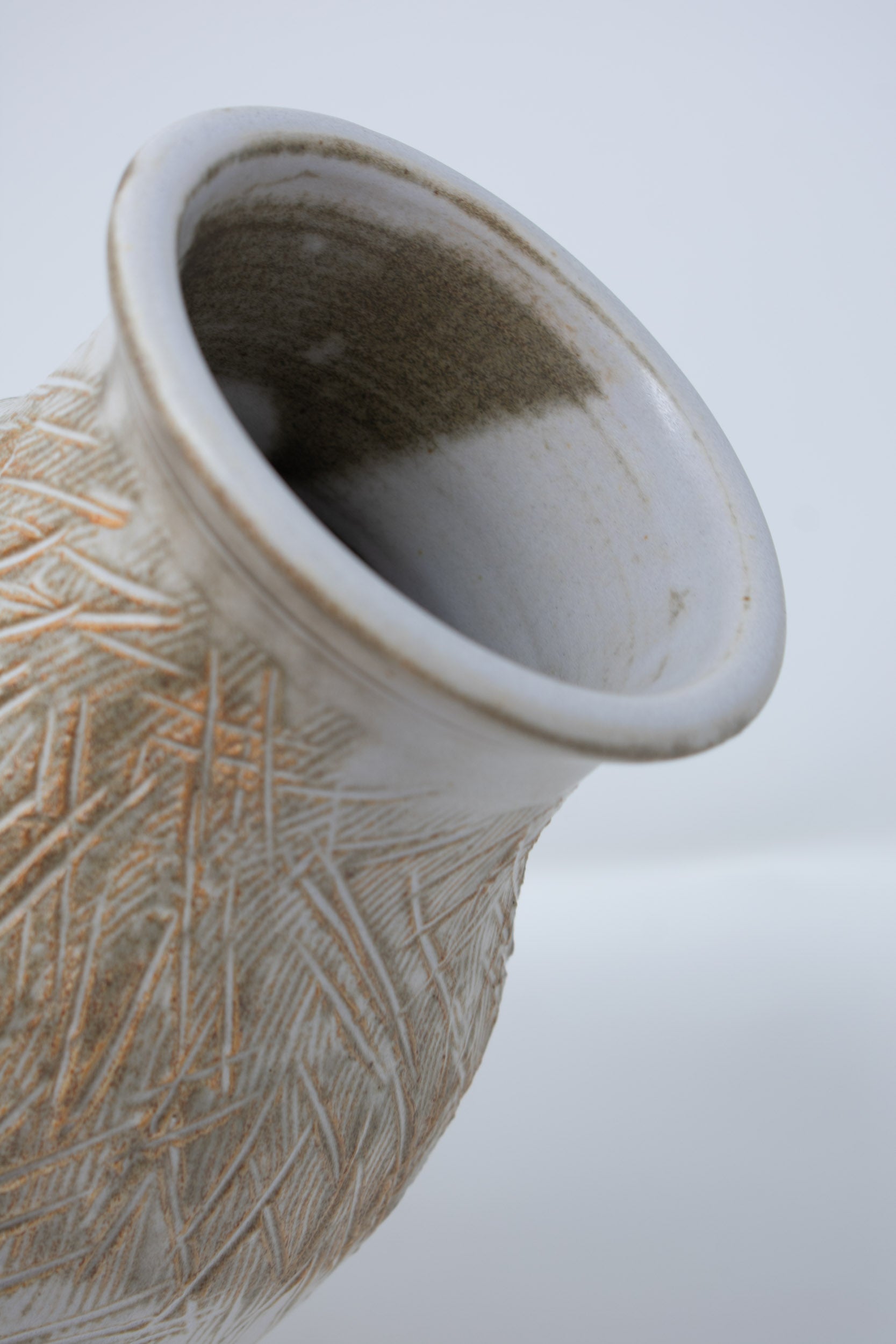 Carved Vase - Sand No. 15 – 10"