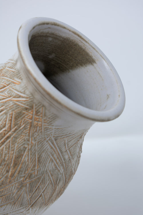 Carved Vase - Sand No. 15 – 10"