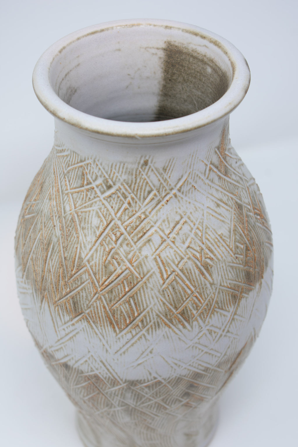 Carved Vase - Sand No. 15 – 10"