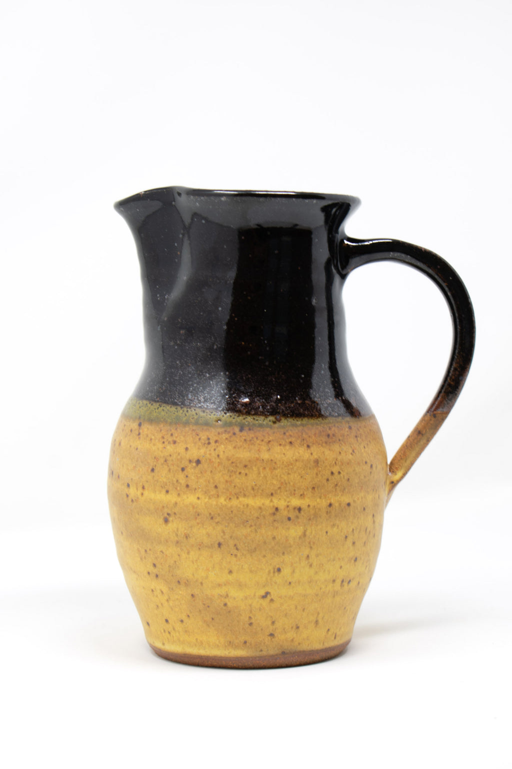 Black & Ochre Pitcher No. 01 – 8”